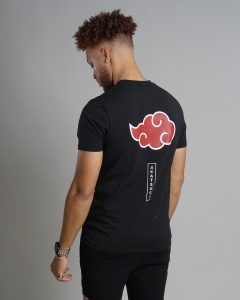 TSHIRT narurto bk red nuage 2