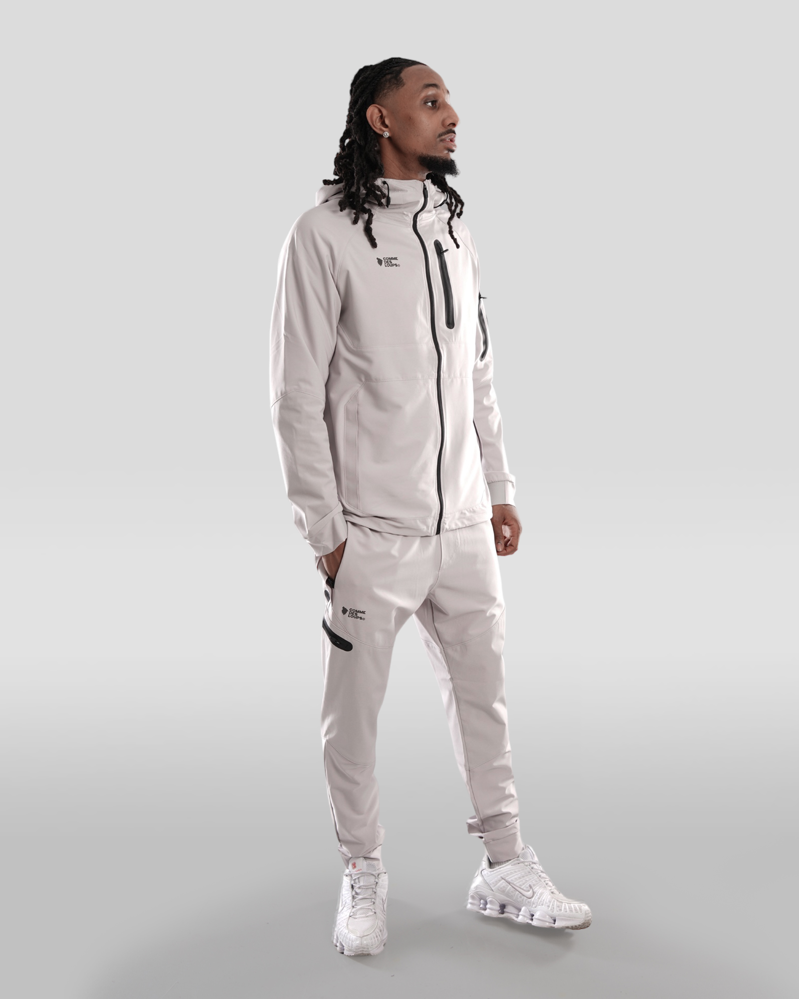 Survêtement Capuche WOLF TECH Gris Medium