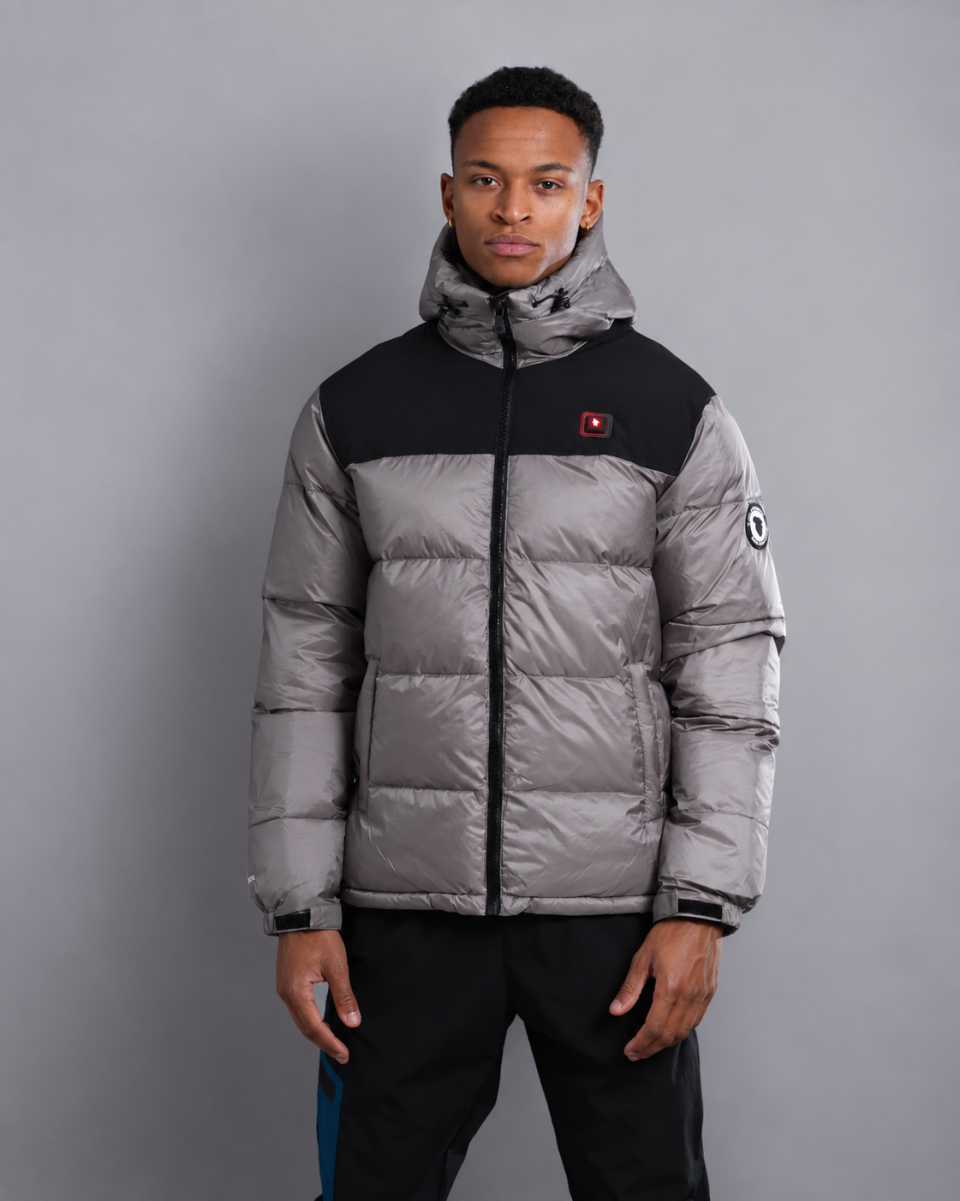 Doudoune Chauffante Capuche STUTTGART Gris