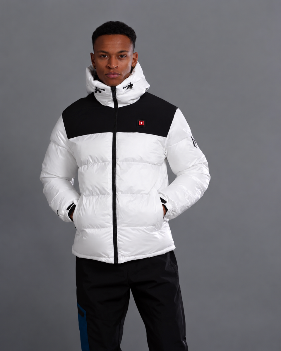 Doudoune Chauffante Capuche STUTTGART Blanc