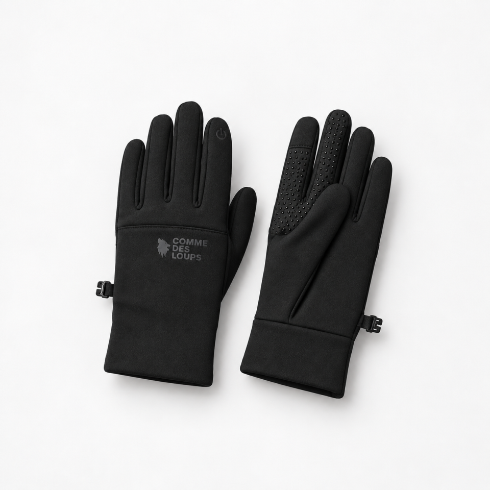 Gants Tactiles Comme Des Loups Noir