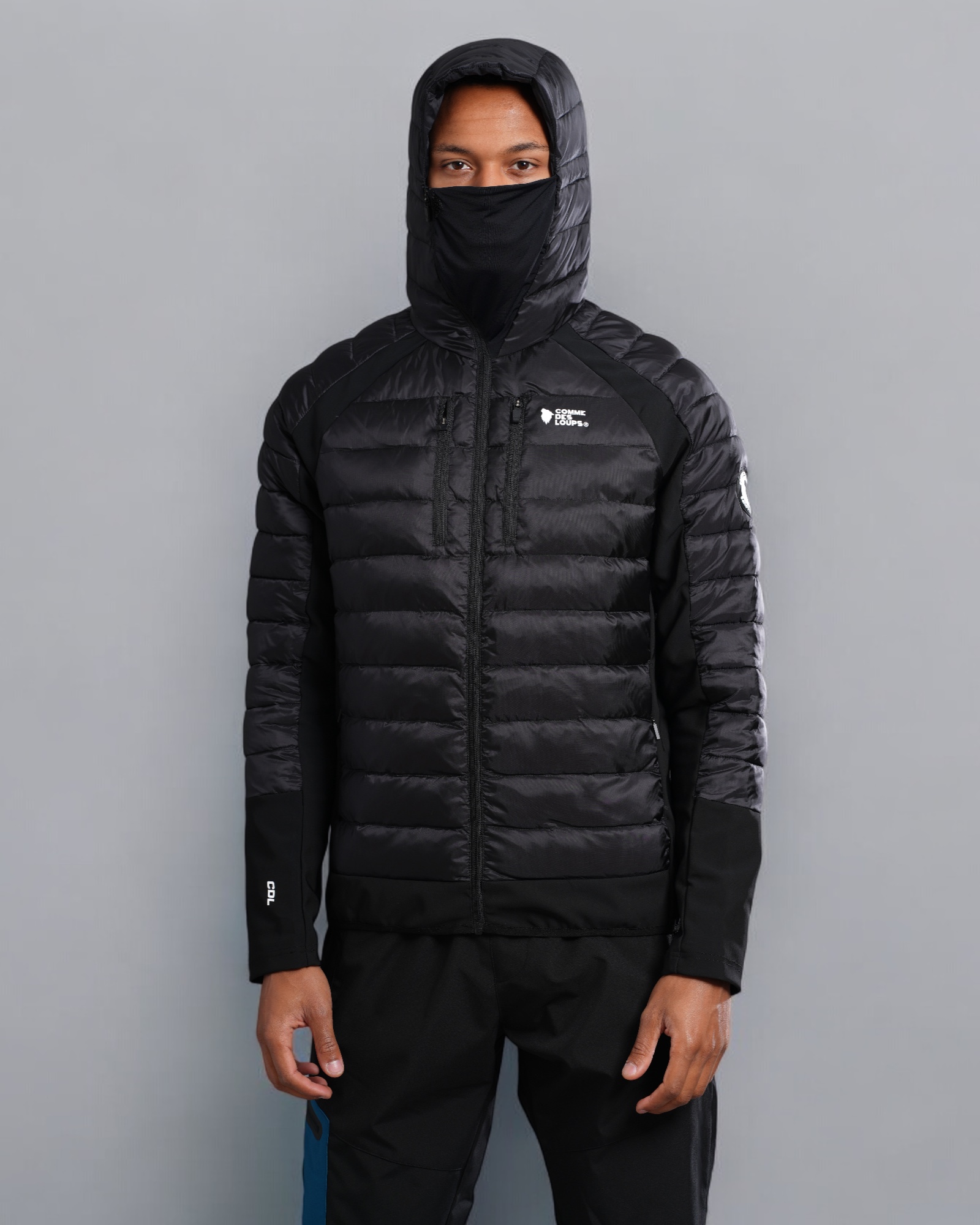 Doudoune Capuche COLORAINTE Noir