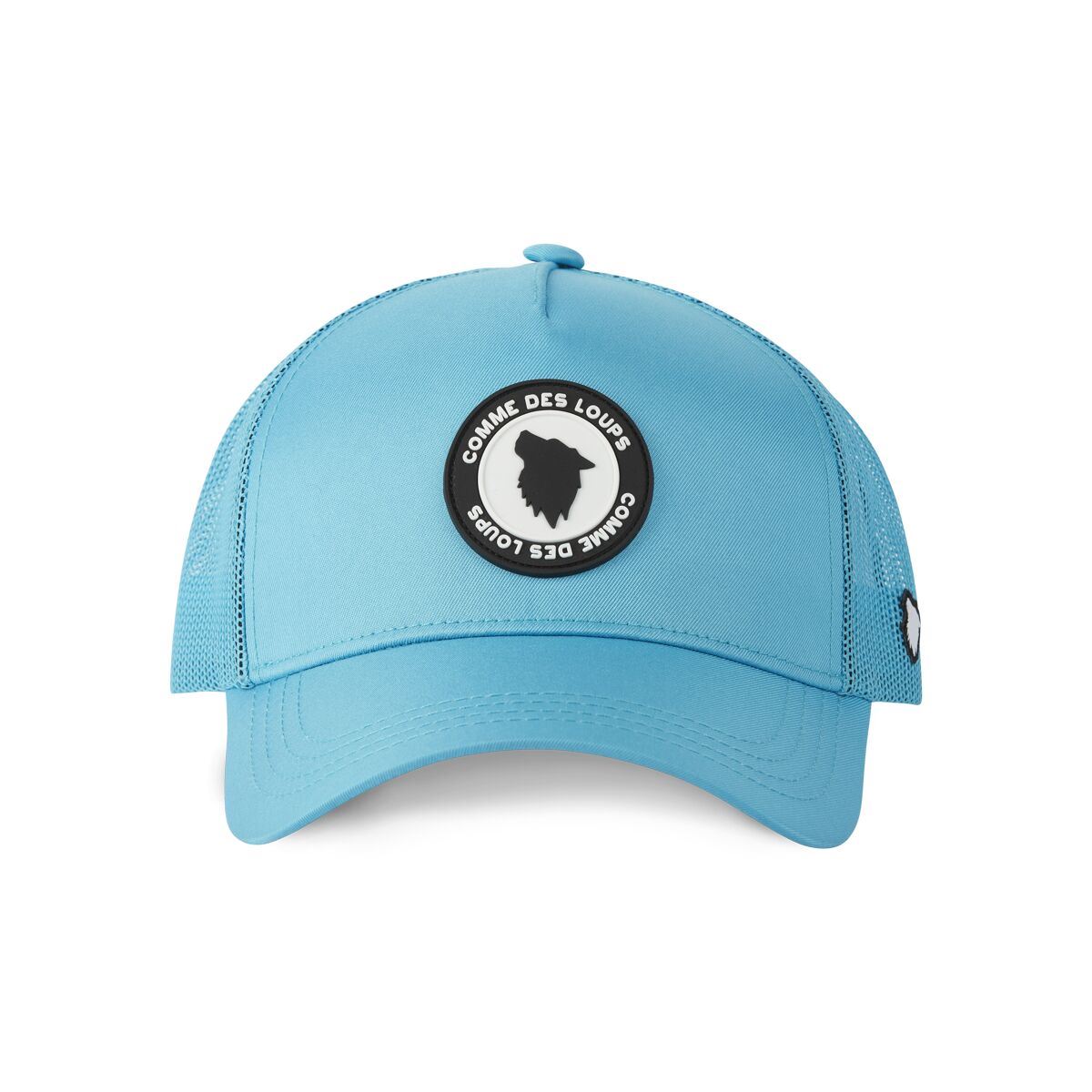 Casquette COMME DES LOUPS Mesh Et Badge Rubber Bleu
