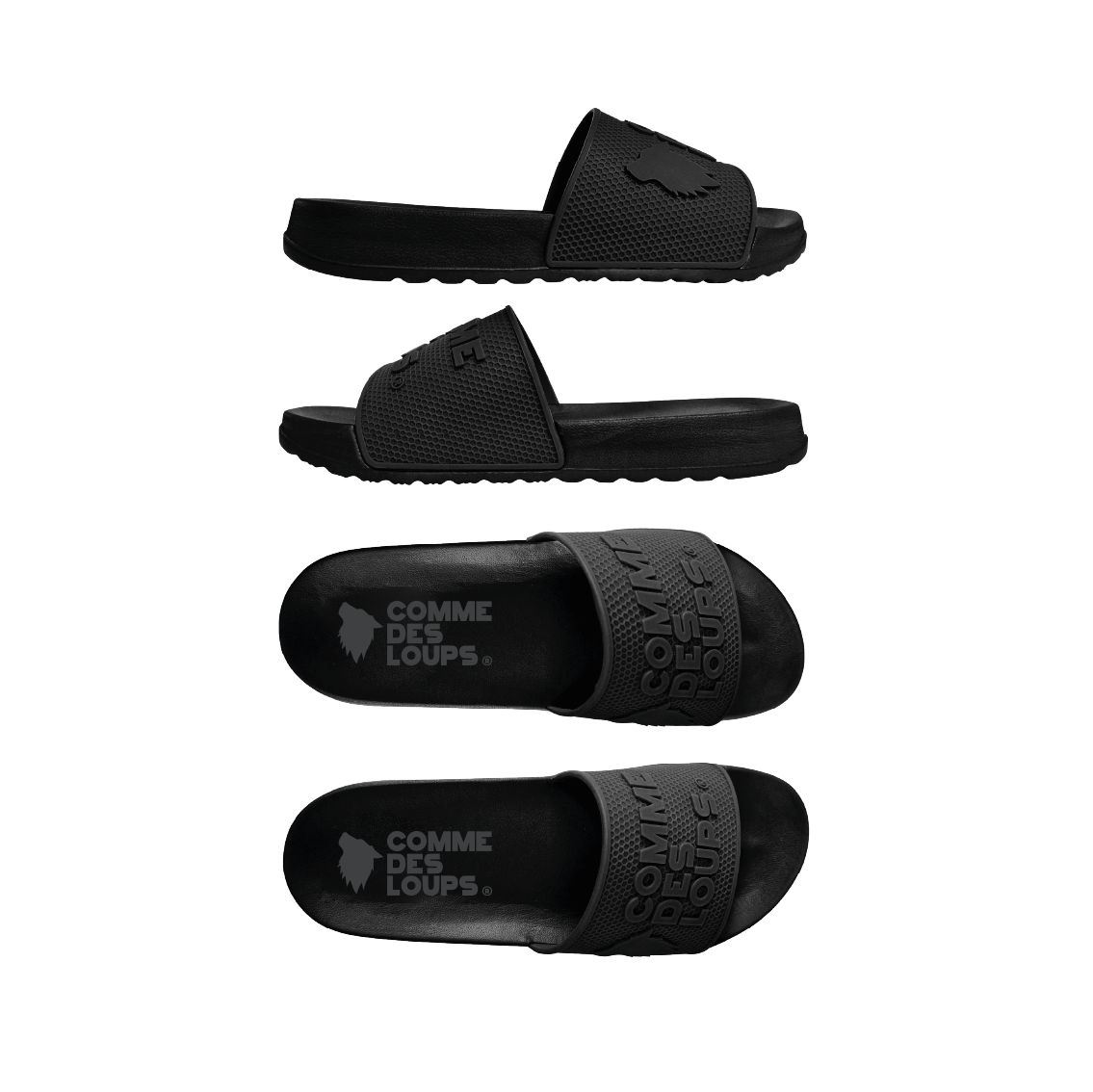 Claquettes COMME DES LOUPS Noir
