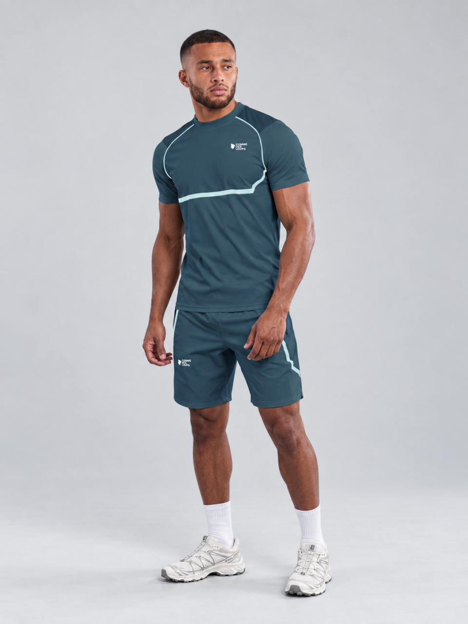 Ensemble Short T-Shirt  BALTIRUN Bleu Dock