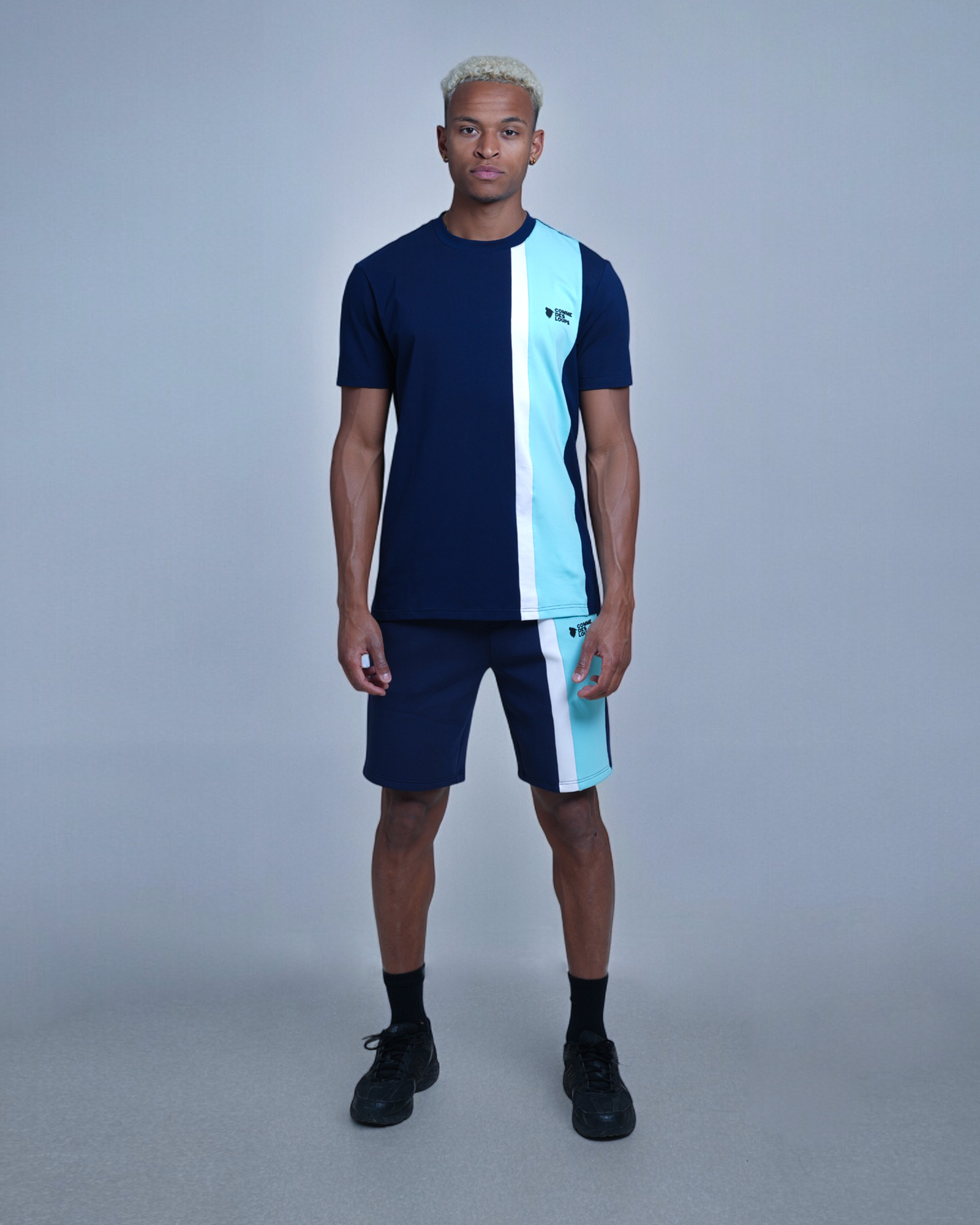 Tee-Shirt Comme Des Loups AMALFI Océan Navy