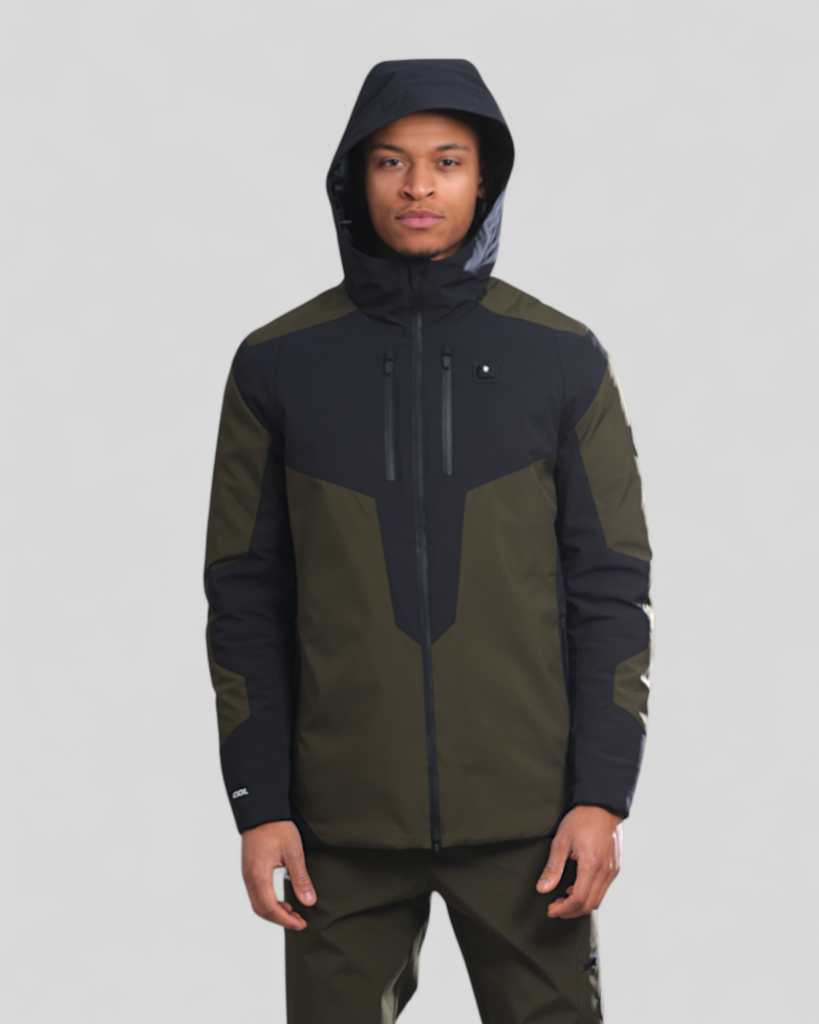 Doudoune Chauffante Capuche CHAMONIX 2 Kaki