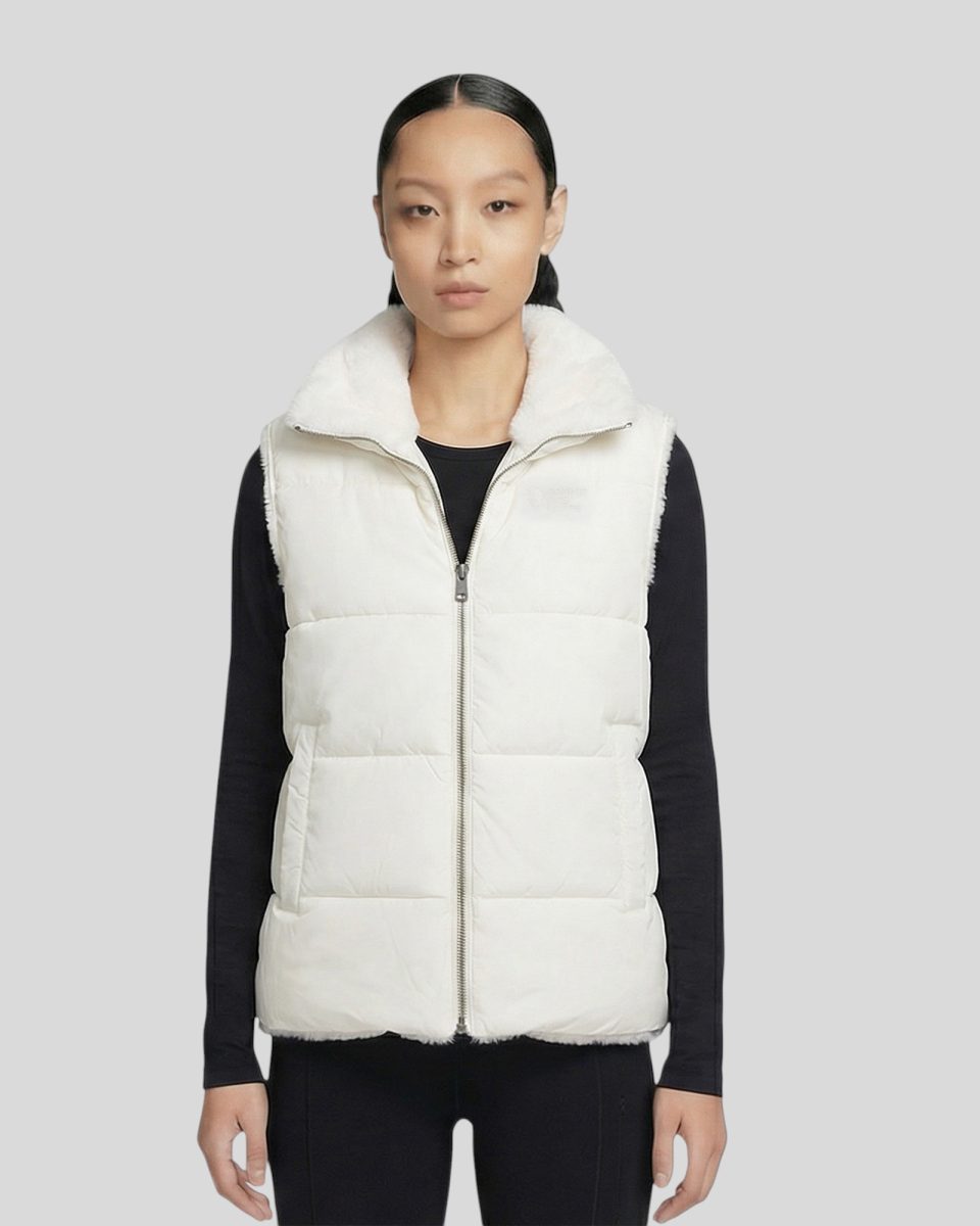 Doudoune Femme Sans Manche Réversible SMOOTH Blanc
