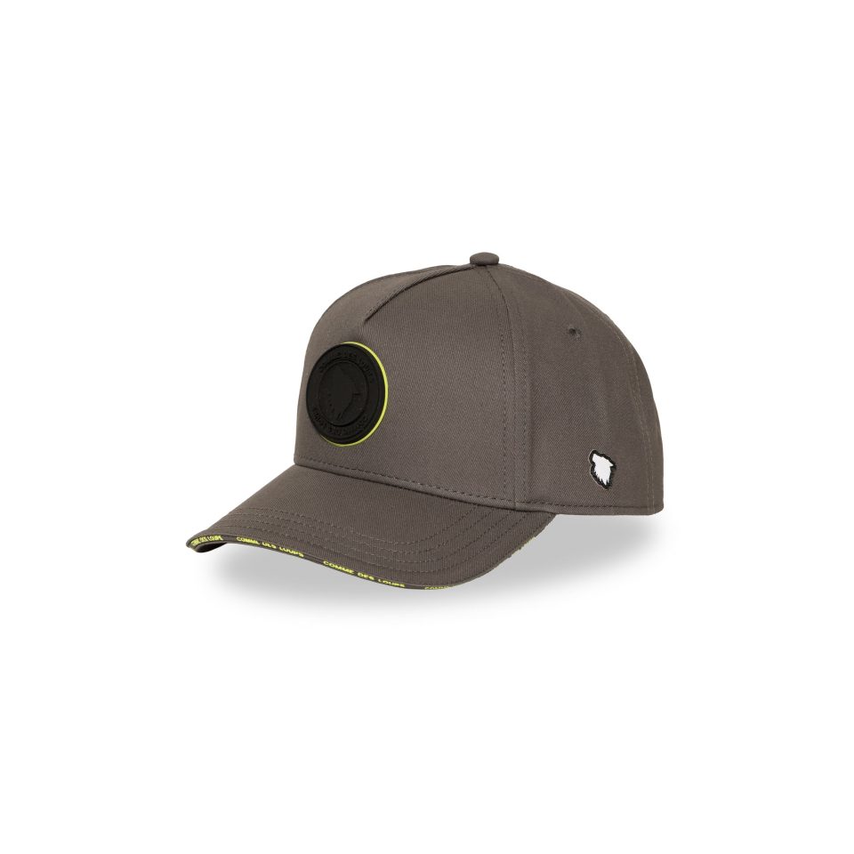 Casquette Comme Des Loups Gris Foncé Badge Noir