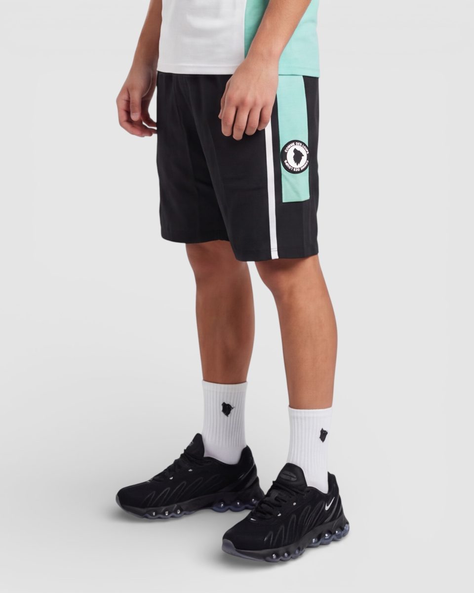 Short Comme Des Loups MASTER Noir Blanc Vert