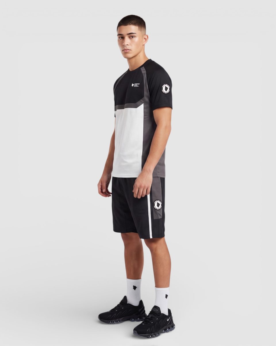 Ensemble Short T-Shirt MASTER Noir Anthracite