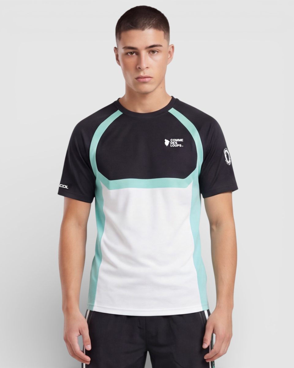 Tee-Shirt Homme MASTER Noir Blanc Vert