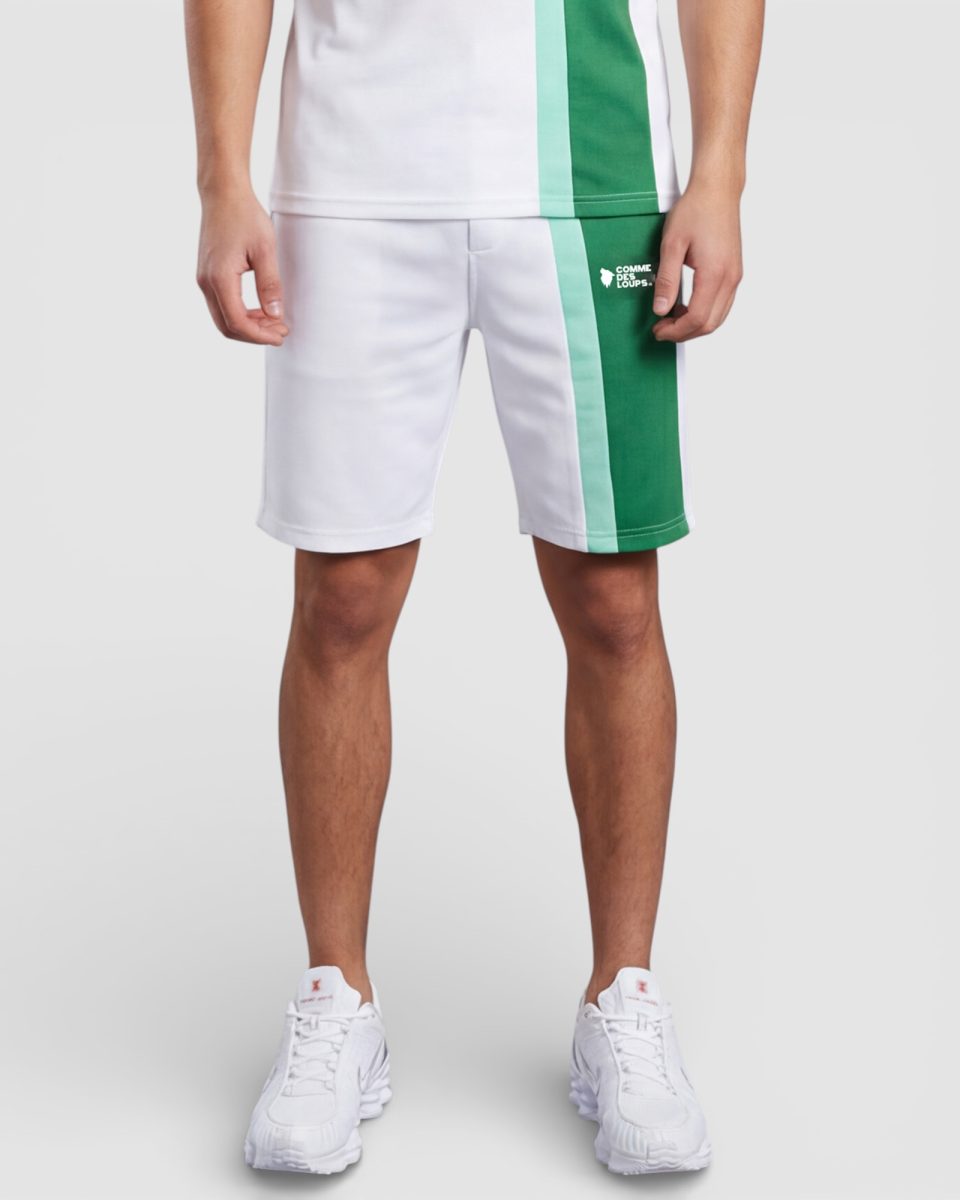 Short Comme Des Loups AMALFI Blanc Vert