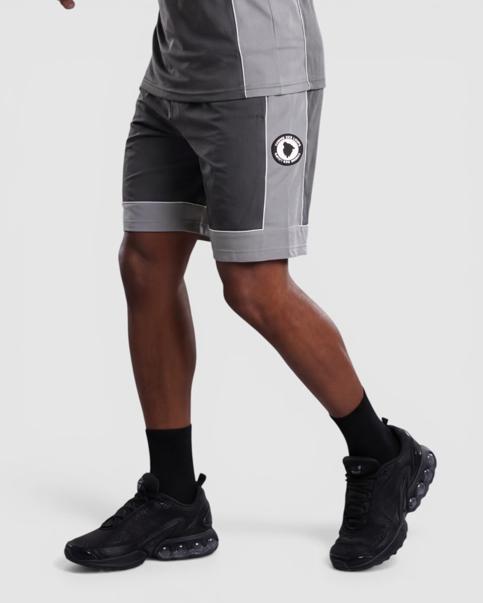 Short Homme Neon Gris-Noir