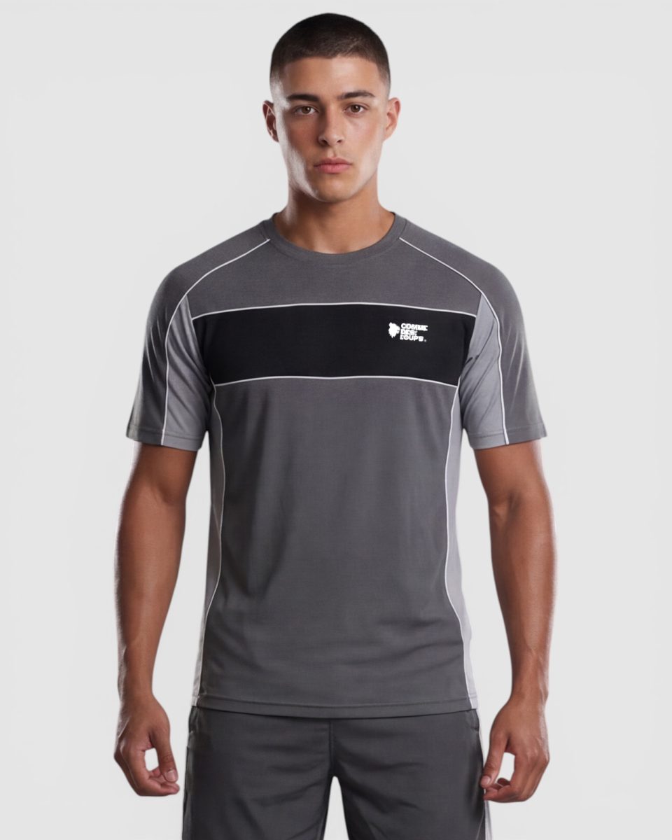 T-shirt Neon Gris Noir