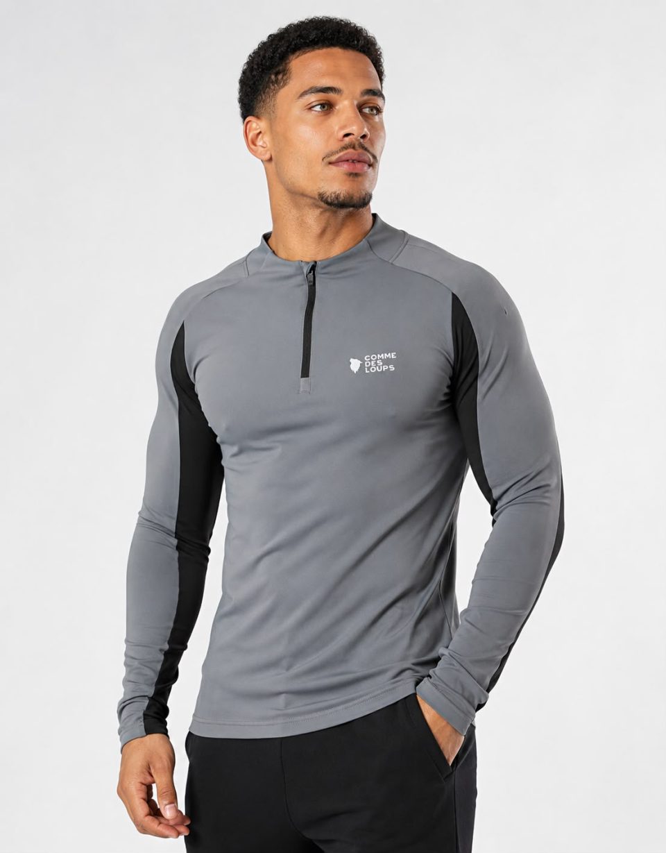 Tee-Shirt Manche Longue Comme Des Loups TORRENT Anthracite