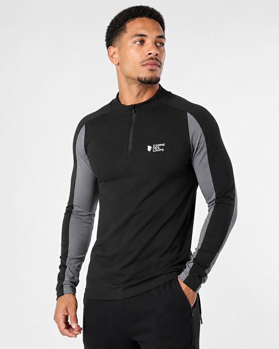 Tee-Shirt Manche Longue Comme Des Loups TORRENT Noir