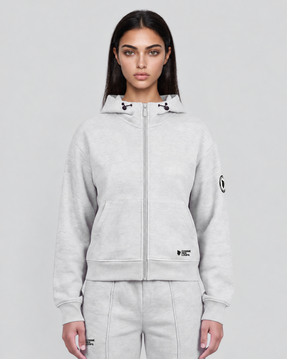 Veste Zippée Femme LAGERTHA Gris Chiné